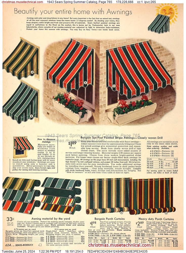 1943 Sears Spring Summer Catalog, Page 765
