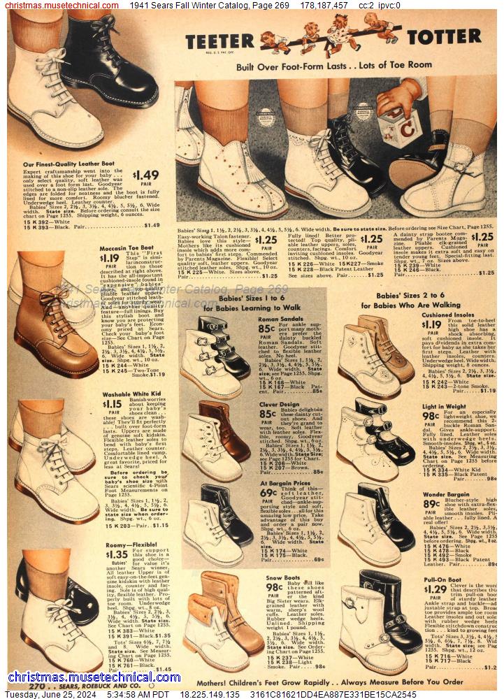 1941 Sears Fall Winter Catalog, Page 269