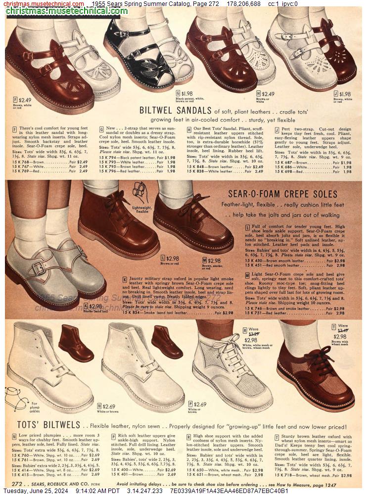 1955 Sears Spring Summer Catalog, Page 272
