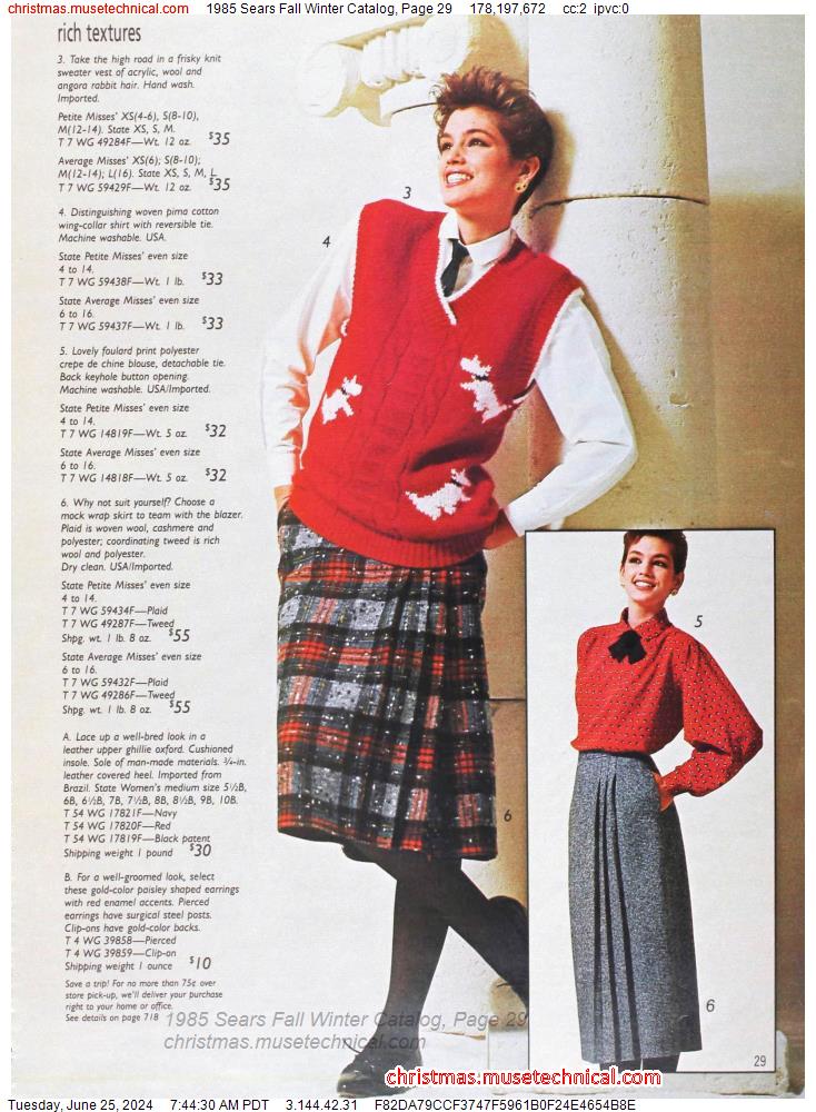 1985 Sears Fall Winter Catalog, Page 29