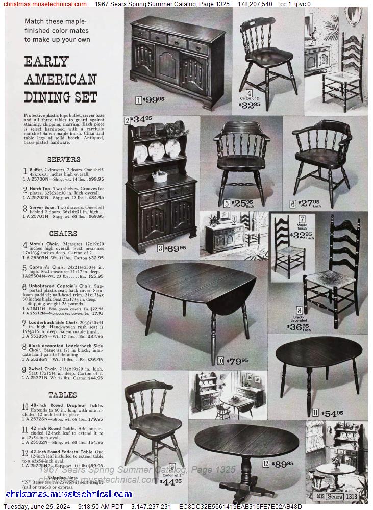 1967 Sears Spring Summer Catalog, Page 1325