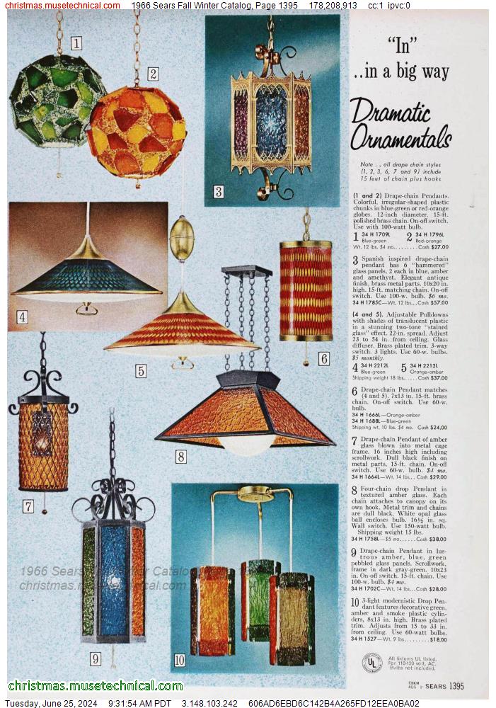 1966 Sears Fall Winter Catalog, Page 1395