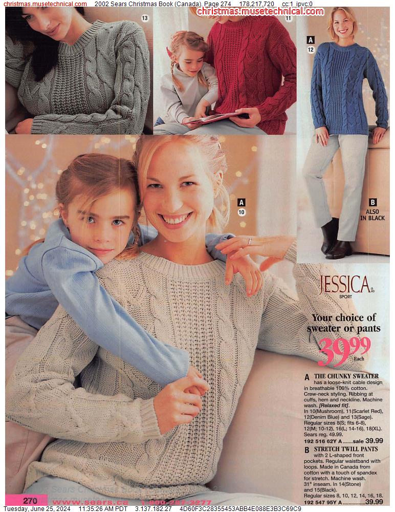 2002 Sears Christmas Book (Canada), Page 274