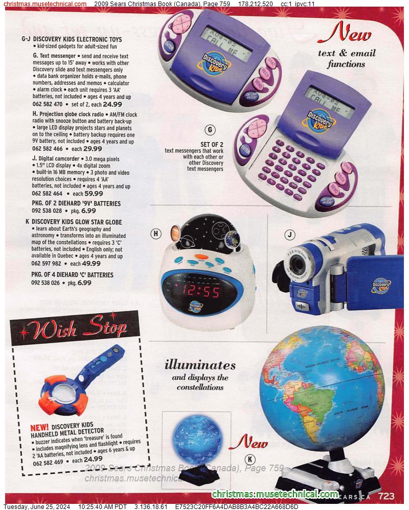 2009 Sears Christmas Book (Canada), Page 759