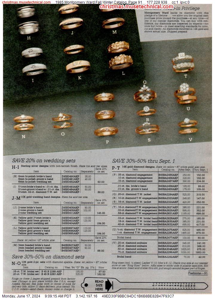 1985 Montgomery Ward Fall Winter Catalog, Page 91