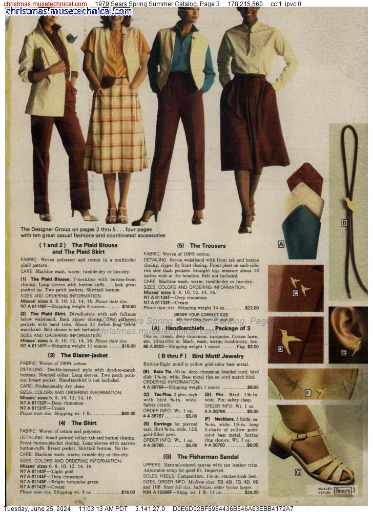 1979 Sears Spring Summer Catalog, Page 3