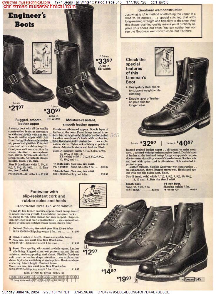 1974 Sears Fall Winter Catalog, Page 545