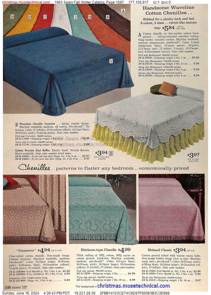 1963 Sears Fall Winter Catalog, Page 1597