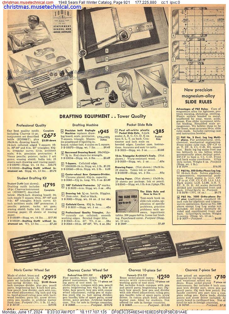 1948 Sears Fall Winter Catalog, Page 921