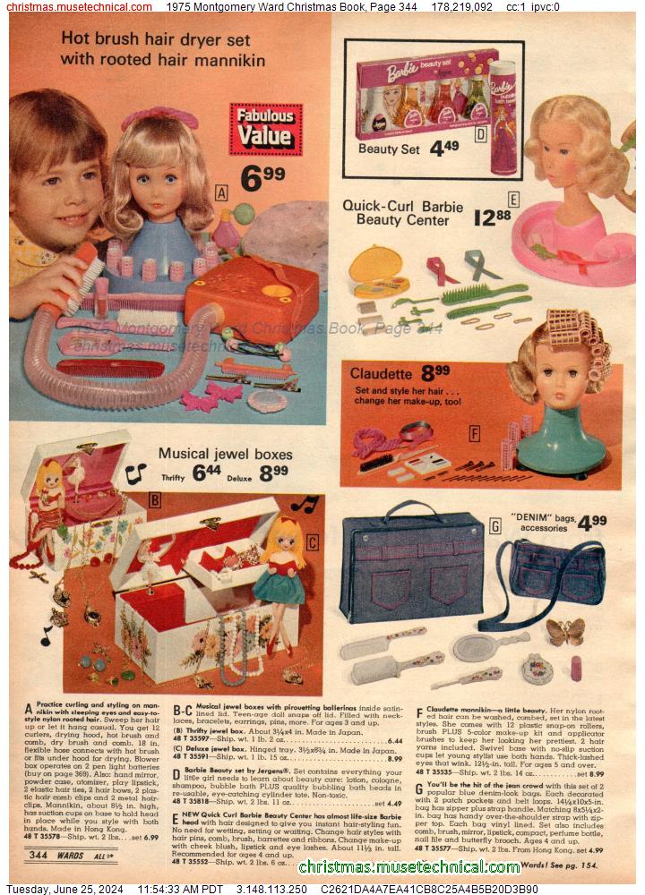 1975 Montgomery Ward Christmas Book, Page 344