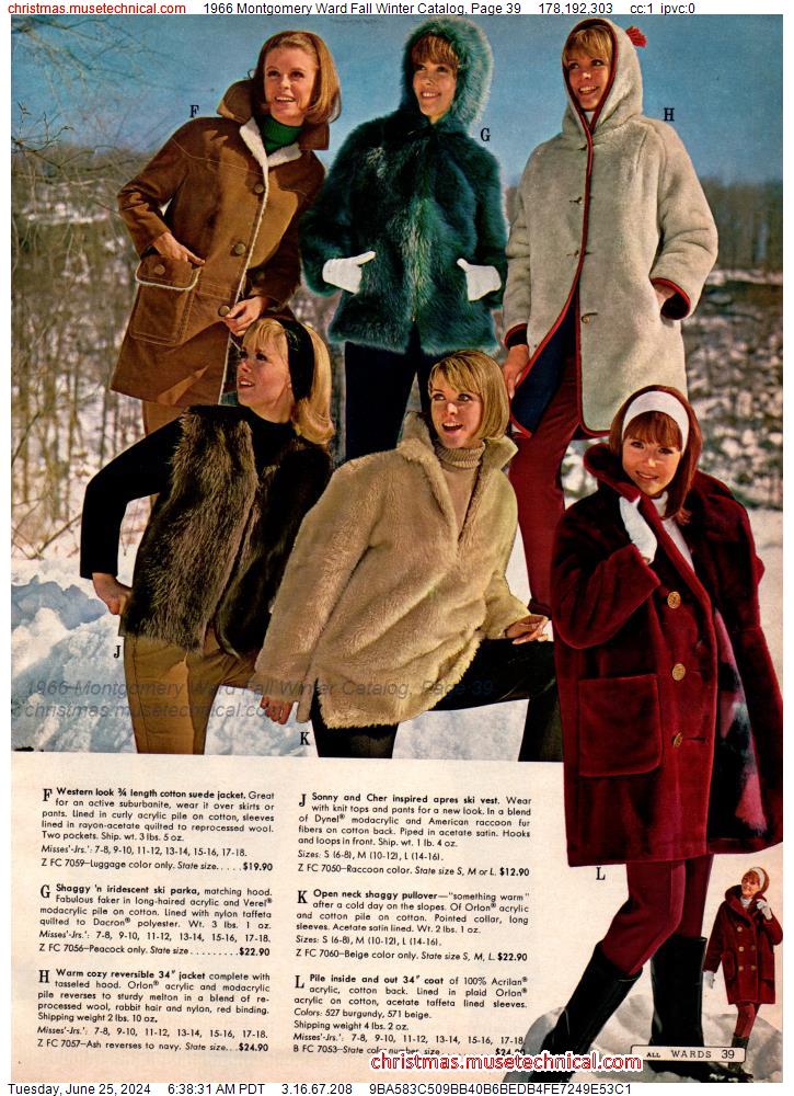1966 Montgomery Ward Fall Winter Catalog, Page 39