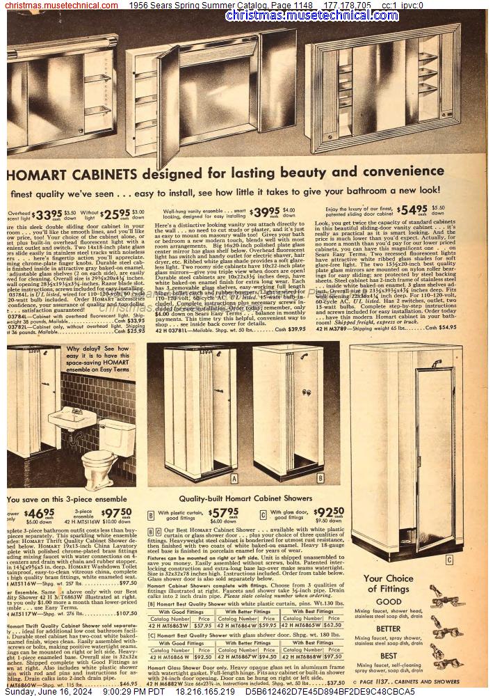 1956 Sears Spring Summer Catalog, Page 1148
