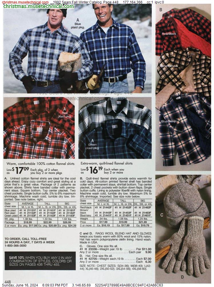1992 Sears Fall Winter Catalog, Page 448