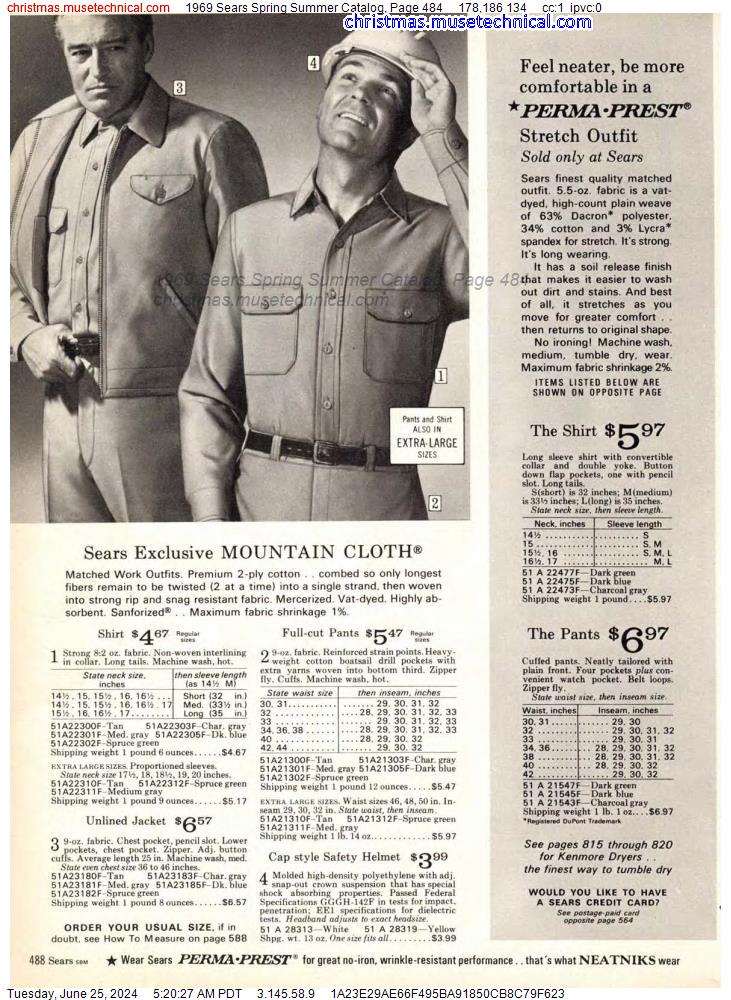 1969 Sears Spring Summer Catalog, Page 484