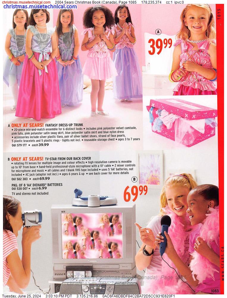 2004 Sears Christmas Book (Canada), Page 1085