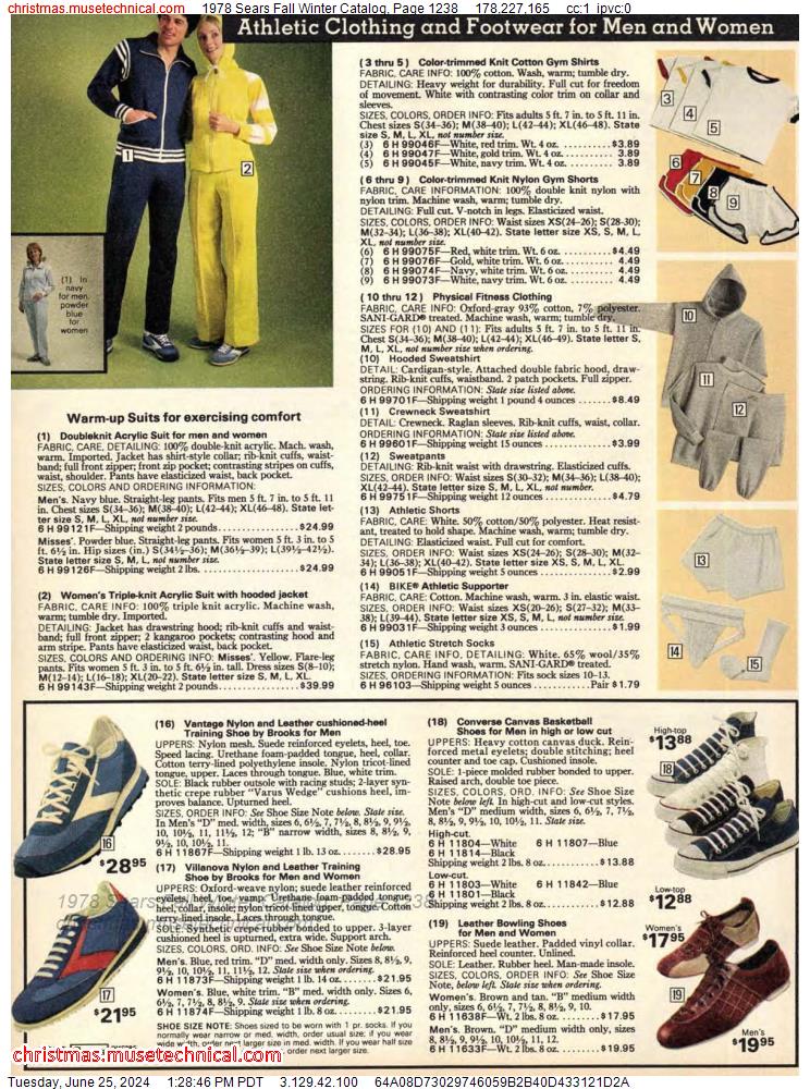 1978 Sears Fall Winter Catalog, Page 1238