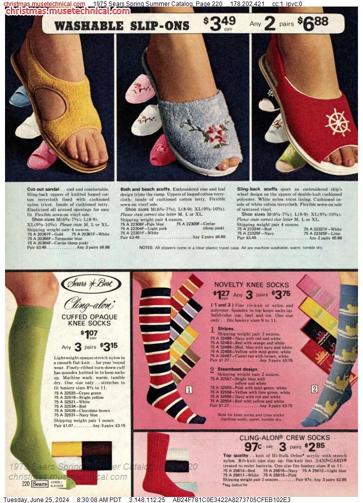 1975 Sears Spring Summer Catalog, Page 220