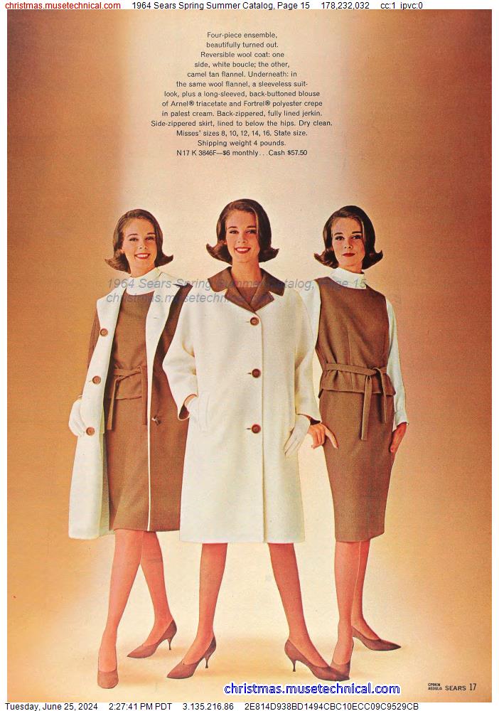 1964 Sears Spring Summer Catalog, Page 15