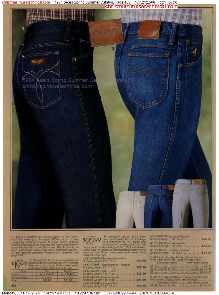 1984 Sears Spring Summer Catalog, Page 458