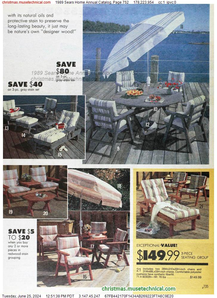 1989 Sears Home Annual Catalog, Page 752