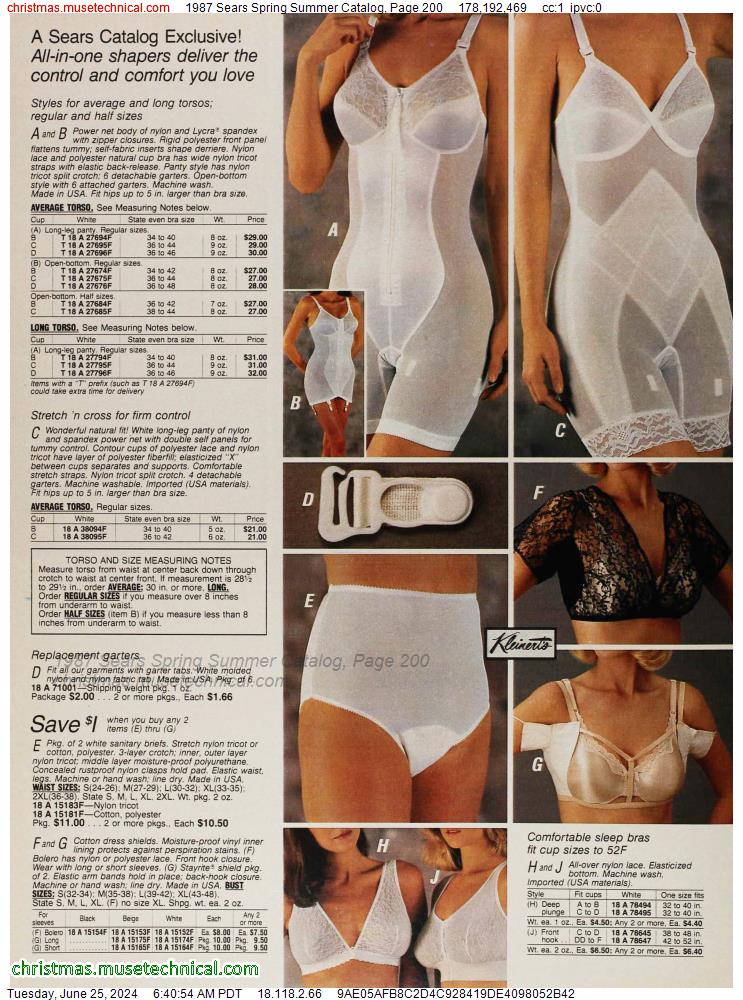 1987 Sears Spring Summer Catalog, Page 200