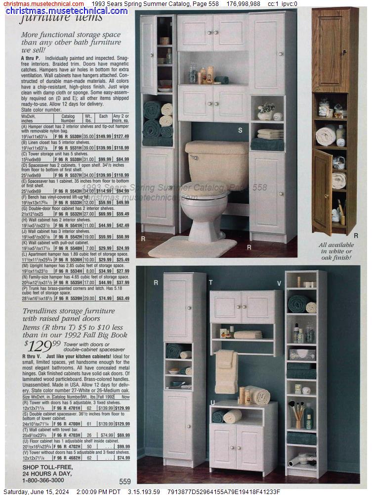 1993 Sears Spring Summer Catalog, Page 558