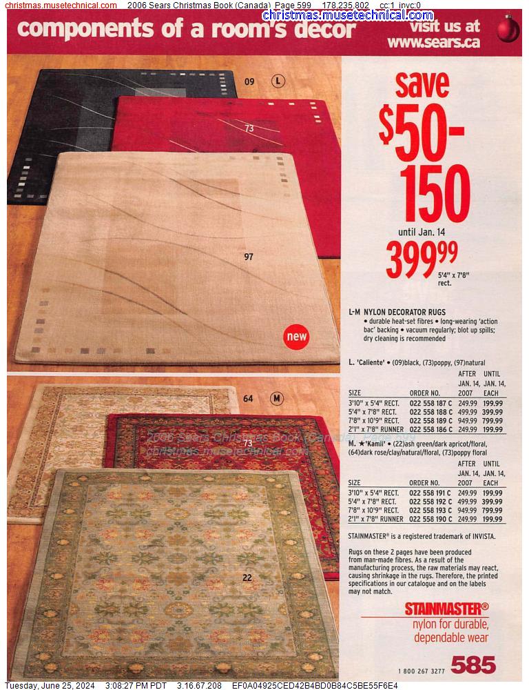 2006 Sears Christmas Book (Canada), Page 599