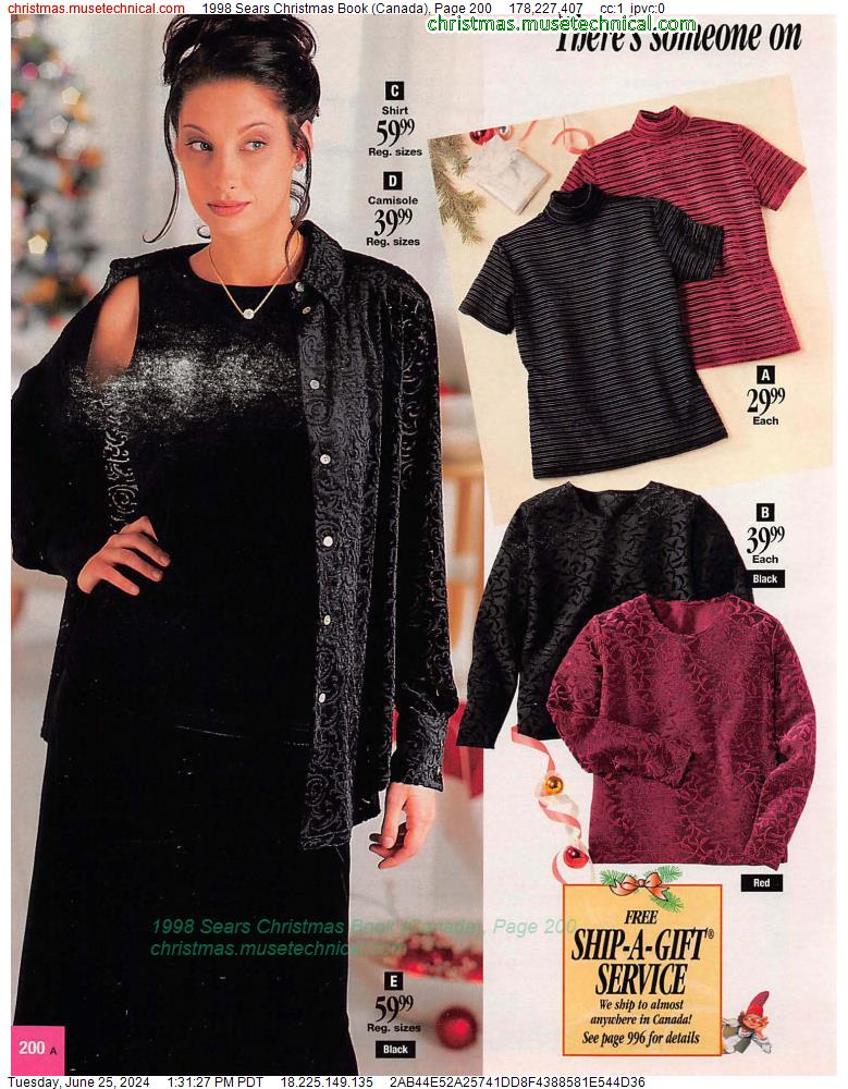 1998 Sears Christmas Book (Canada), Page 200