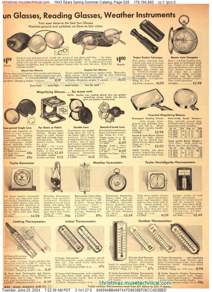 1943 Sears Spring Summer Catalog, Page 528