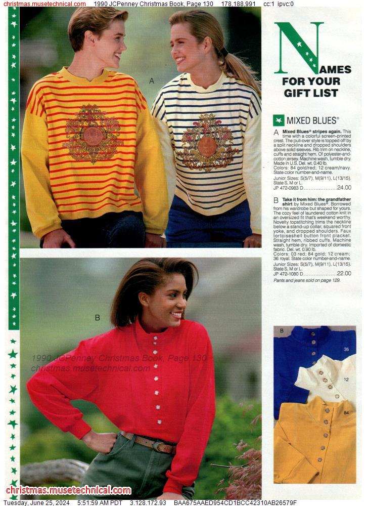 1990 JCPenney Christmas Book, Page 130