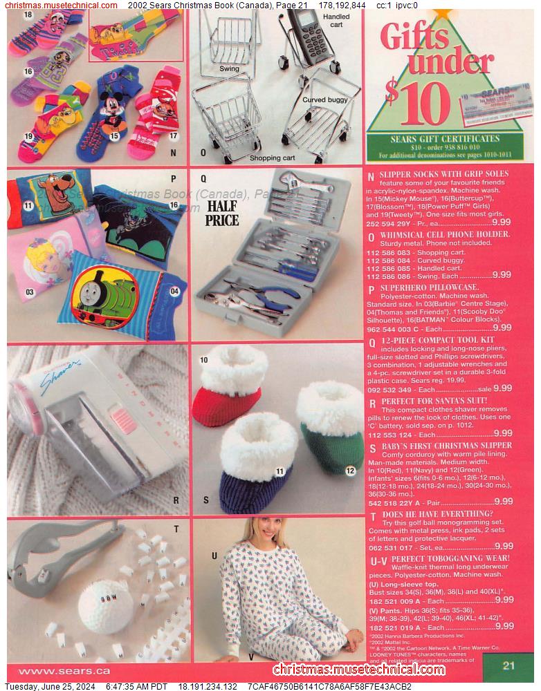 2002 Sears Christmas Book (Canada), Page 21