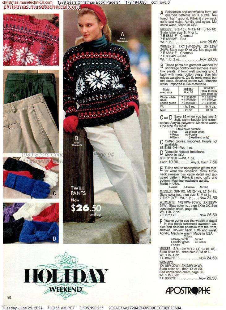 1989 Sears Christmas Book, Page 94