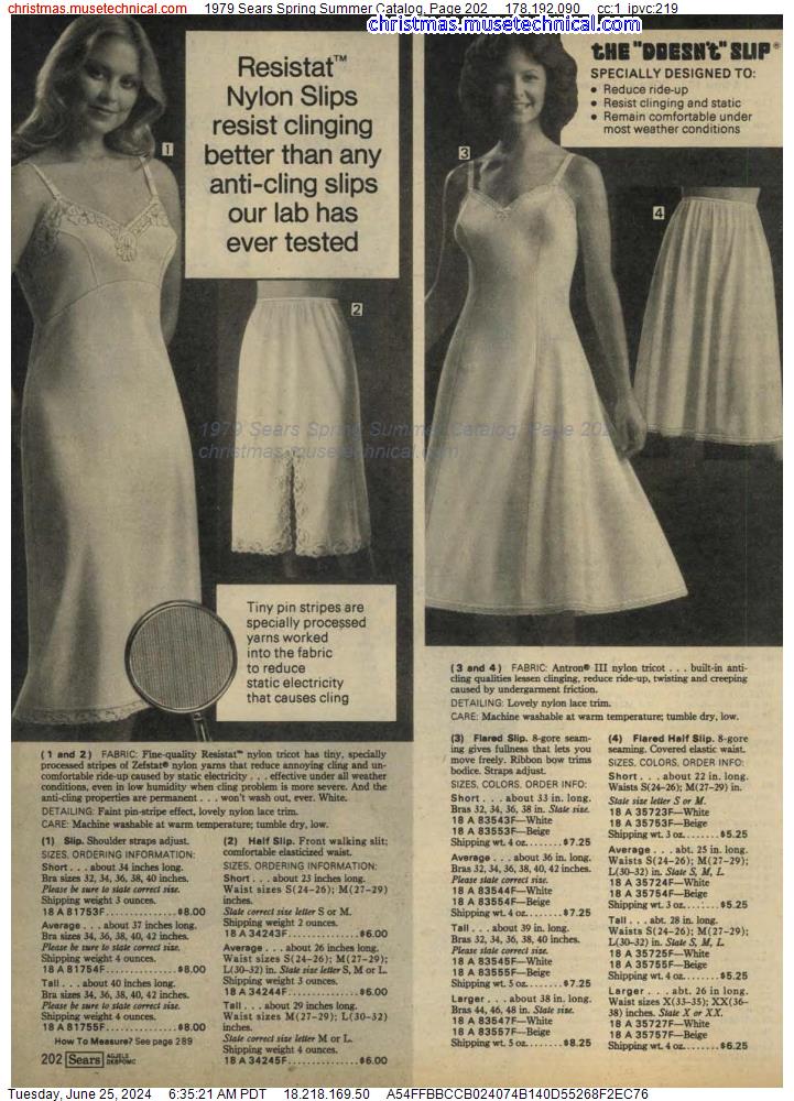 1979 Sears Spring Summer Catalog, Page 202