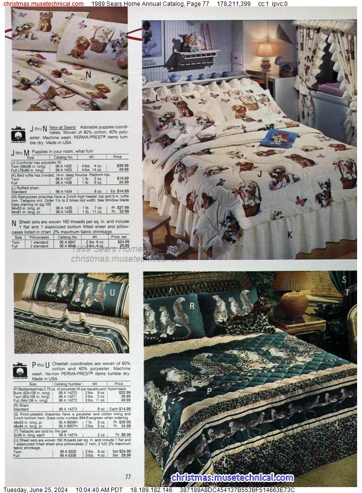1989 Sears Home Annual Catalog, Page 77