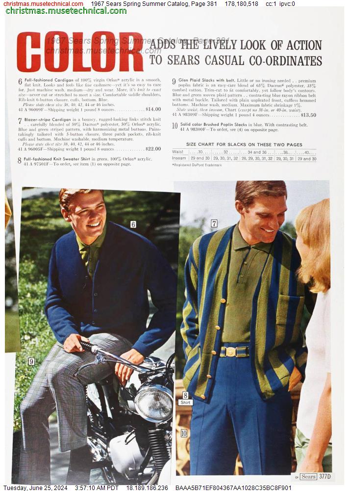 1967 Sears Spring Summer Catalog, Page 381