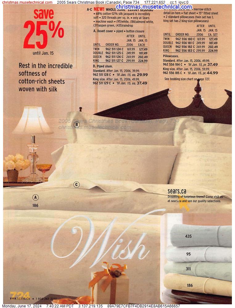 2005 Sears Christmas Book (Canada), Page 734