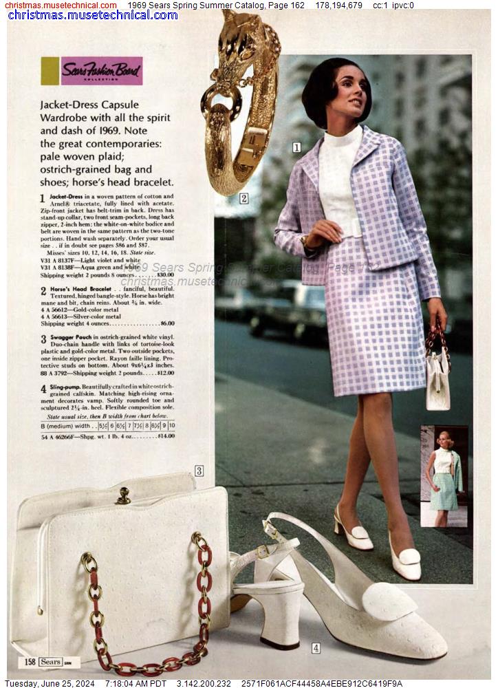1969 Sears Spring Summer Catalog, Page 162