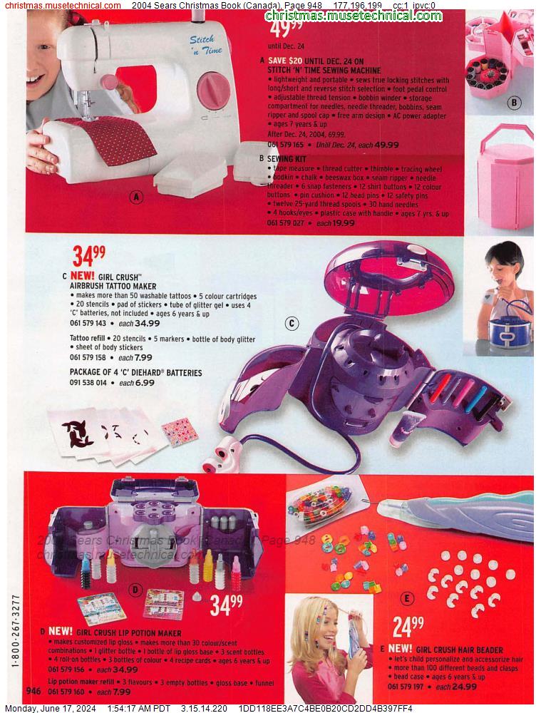 2004 Sears Christmas Book (Canada), Page 948