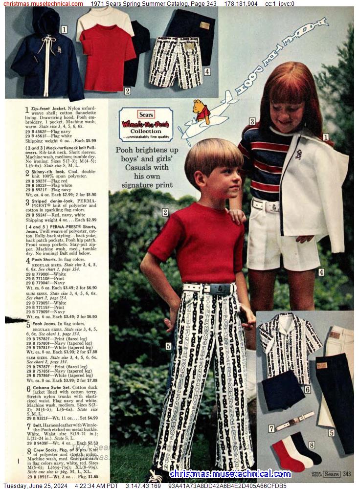 1971 Sears Spring Summer Catalog, Page 343