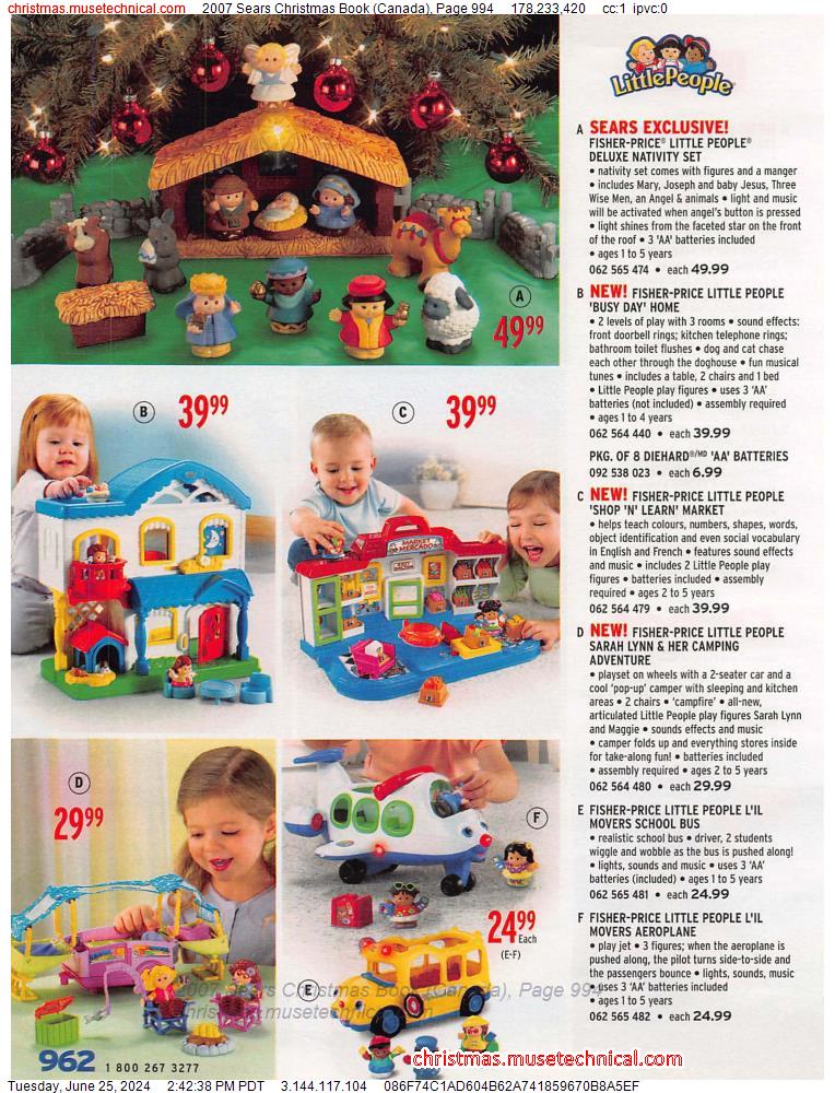 2007 Sears Christmas Book (Canada), Page 994