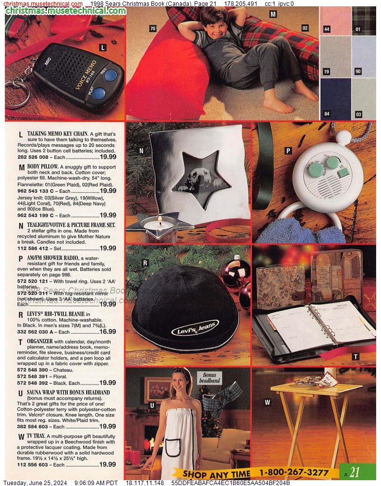 1998 Sears Christmas Book (Canada), Page 21