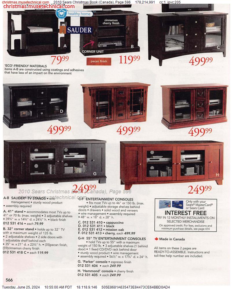2010 Sears Christmas Book (Canada), Page 596