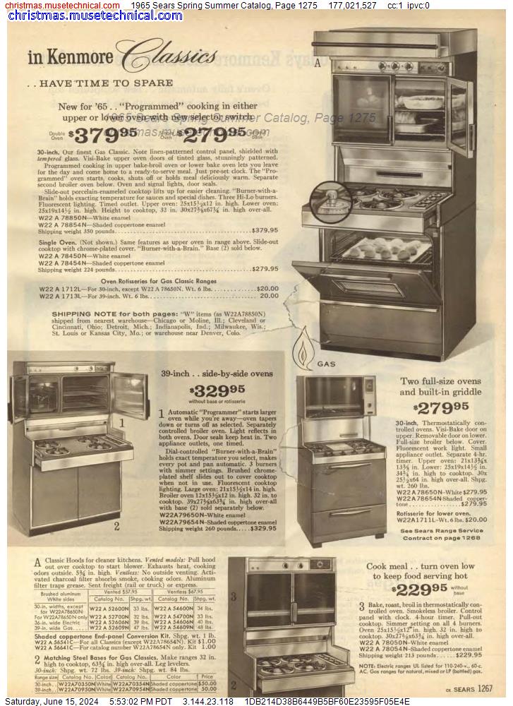 1965 Sears Spring Summer Catalog, Page 1275