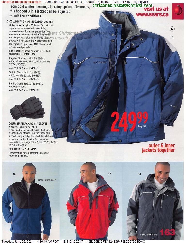 2006 Sears Christmas Book (Canada), Page 163