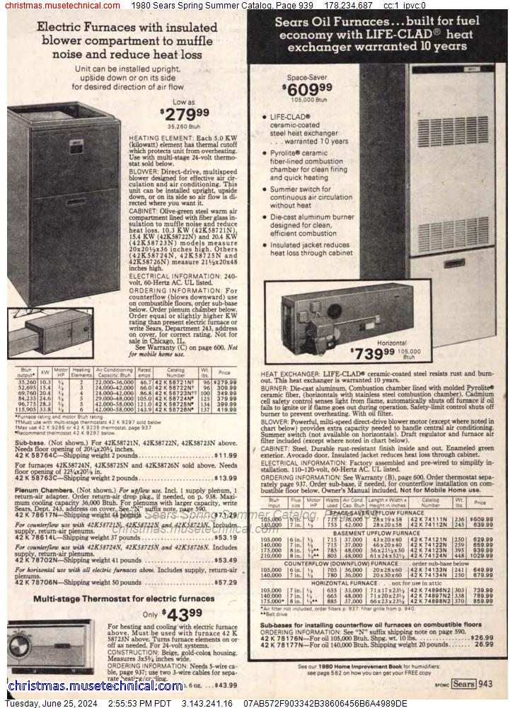 1980 Sears Spring Summer Catalog, Page 939