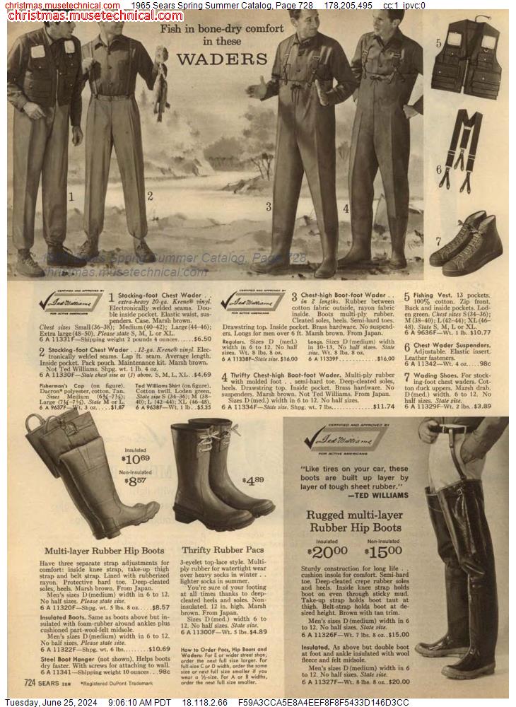 1965 Sears Spring Summer Catalog, Page 728