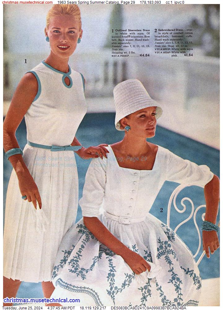 1963 Sears Spring Summer Catalog, Page 29