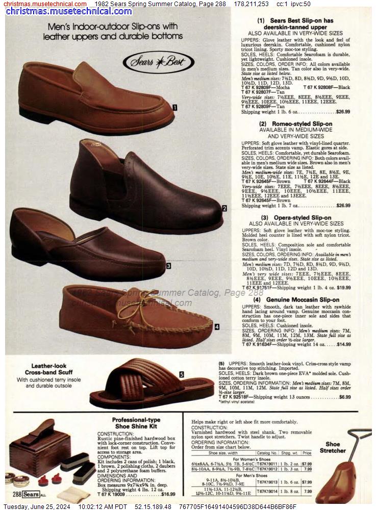 1982 Sears Spring Summer Catalog, Page 288