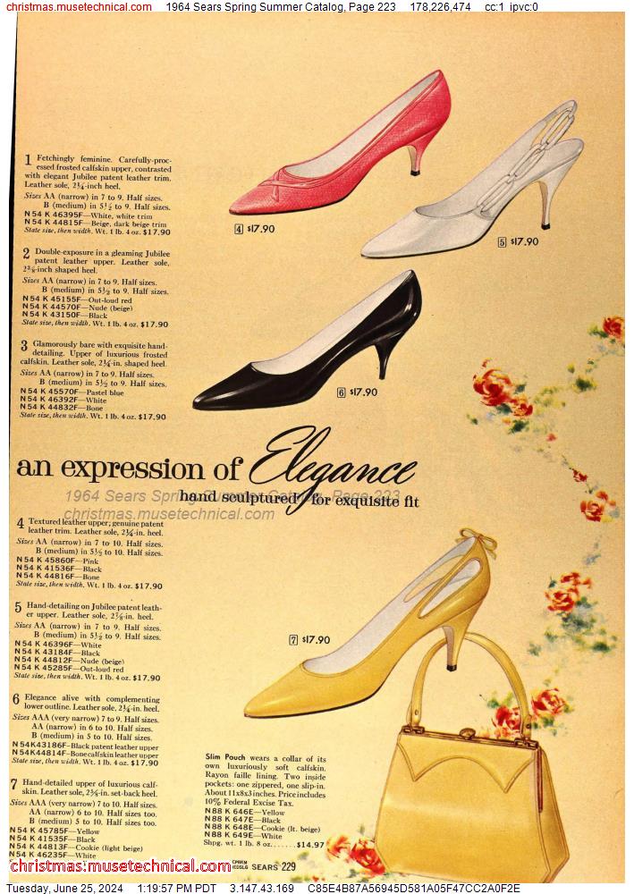 1964 Sears Spring Summer Catalog, Page 223