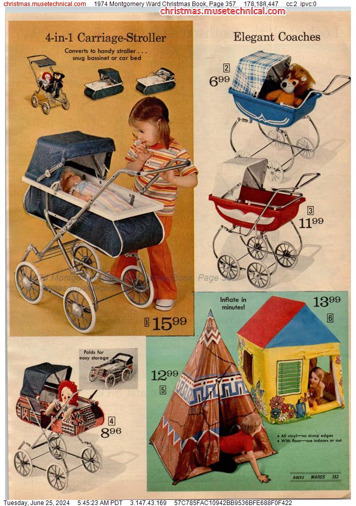 1974 Montgomery Ward Christmas Book, Page 357